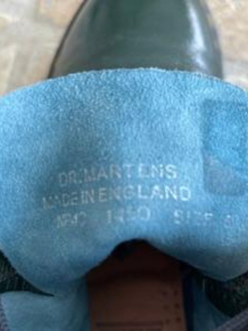 Dr. Marten Original green 8 eyelet 1460 Air Wair w/bouncing soles boot - Picture 14 of 16